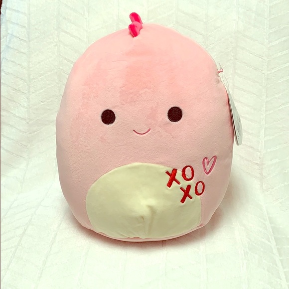 pink dinosaur squishmallow